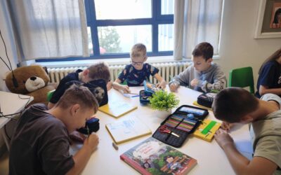 4. c na radionici u školskoj knjižnici